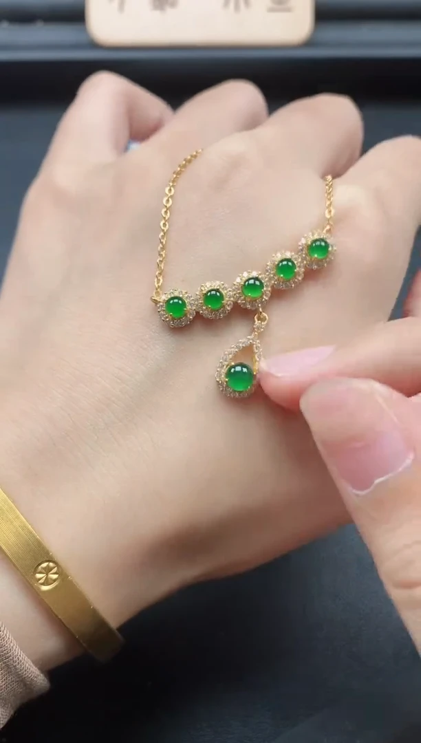 翡翠戒指银S925镶嵌51511