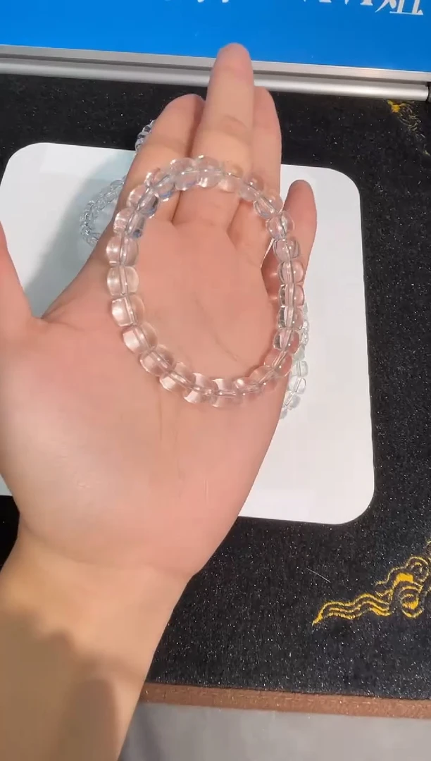 水晶手链未镶嵌5号喜马拉雅白水晶单圈8mm