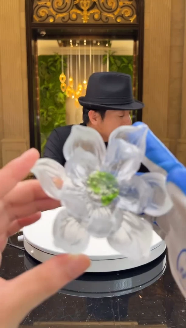 【闪购商品】摆件 CML034夏荷香插水晶琉璃摆件