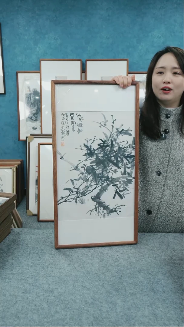 【闪购商品】国画30*60郑志超老师带框花鸟