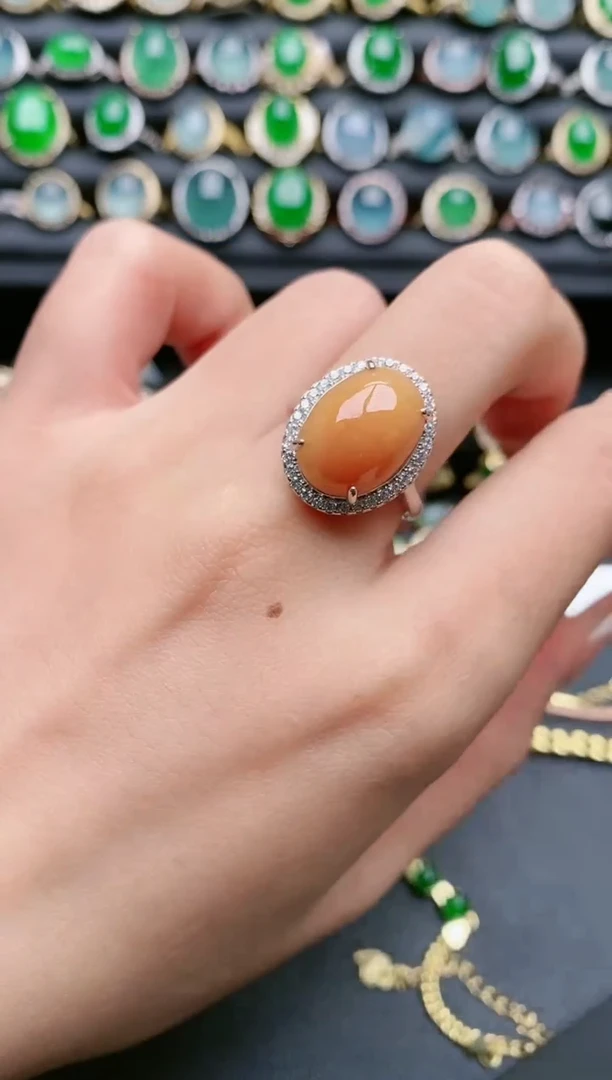 【闪购商品】翡翠戒指银S925镶嵌1111111