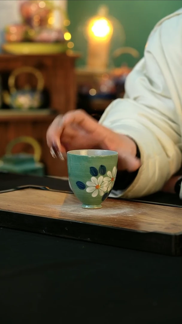 【闪购商品】杯手绘心瓷陶瓷浮力