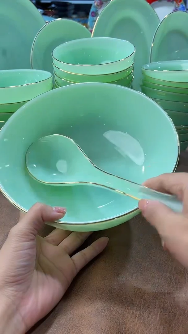 玉瓷 汤碗1个汤勺1个景德镇陶瓷