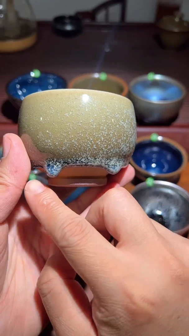 【闪购商品】茶盏58龙窑柴烧建盏主人杯。。