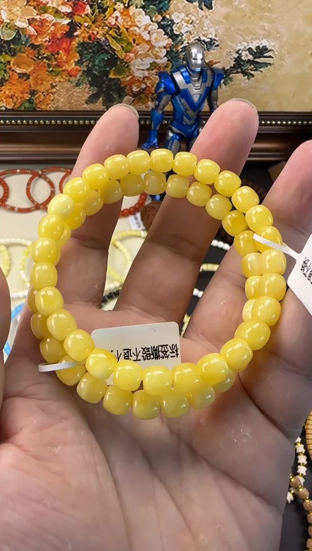 手串蜜蜡未镶嵌7mm精工老型多样性发其一