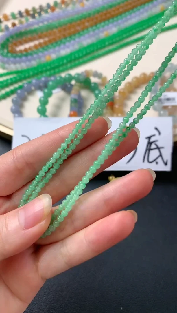 翡翠未镶嵌项链D722|3800