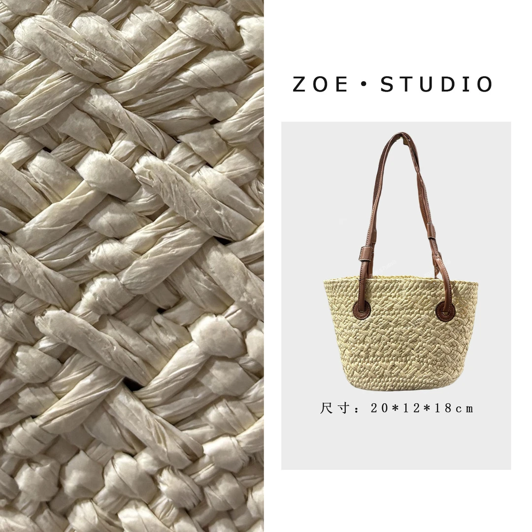 【佐伊甄选】XC-10035-杏色轻奢时尚气质小众肩包轻奢斜挎包女包