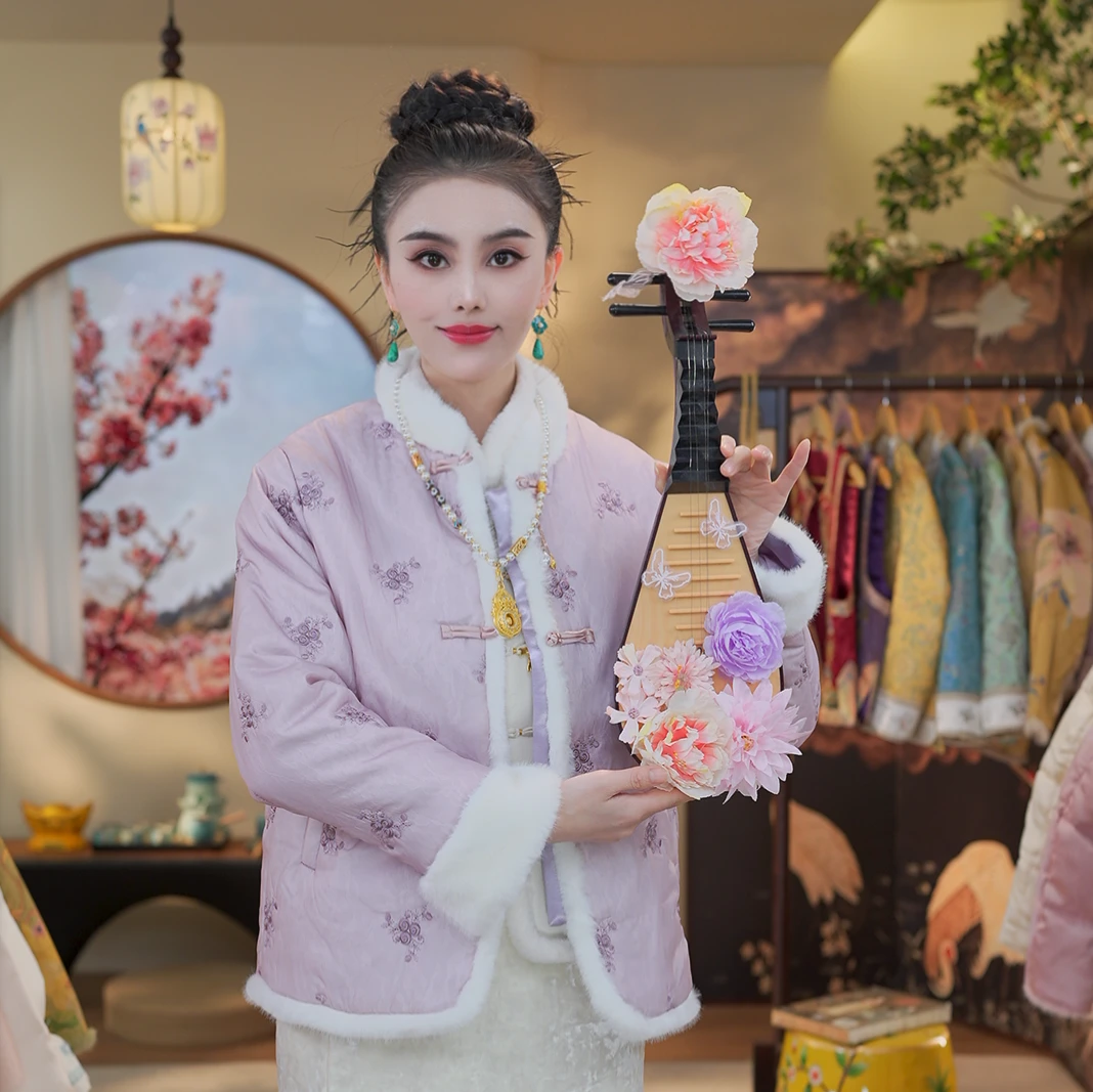 《年轮-棉袄》1092棉袄厚款外套2025秋冬新款显气质开衫棉袄