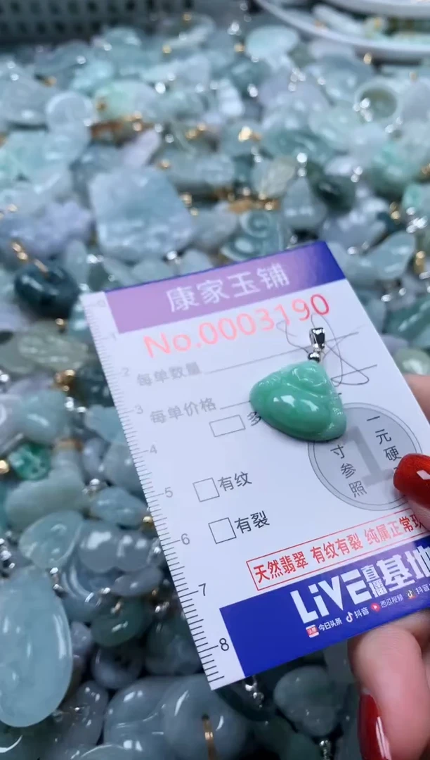 翡翠未镶嵌吊坠(不含链)多样性发其一3190