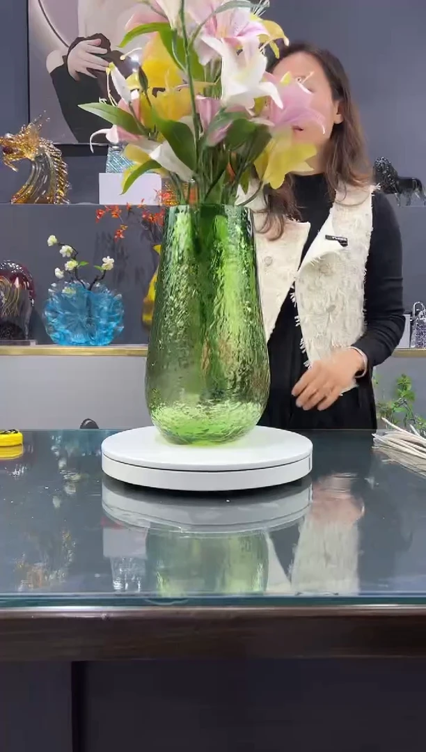琉璃 水晶琉璃花瓶1个