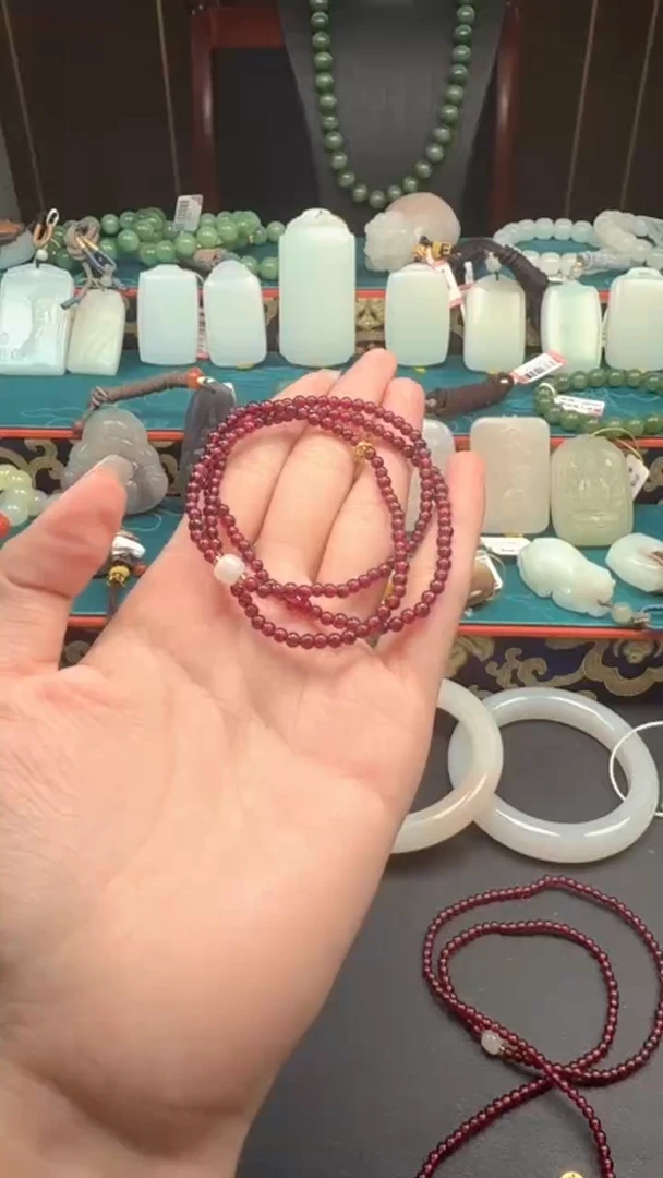 手链未镶嵌石榴石f044手串多样性发其一