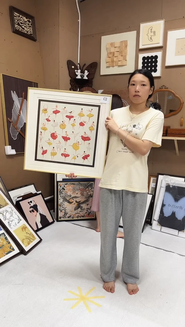 竖款芭蕾舞女孩  60*60