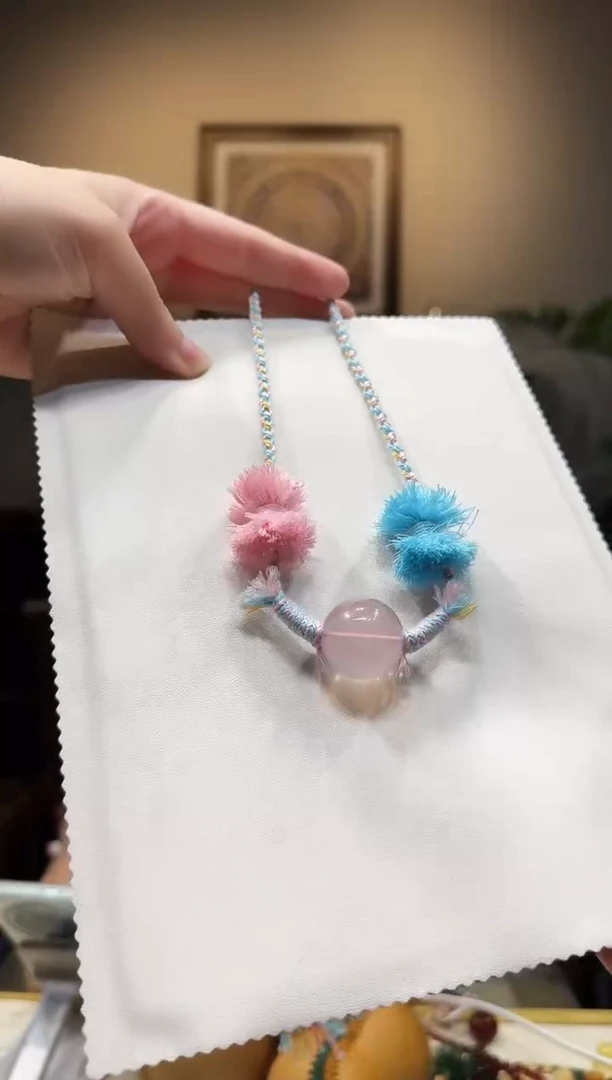 精品水晶圆球项链