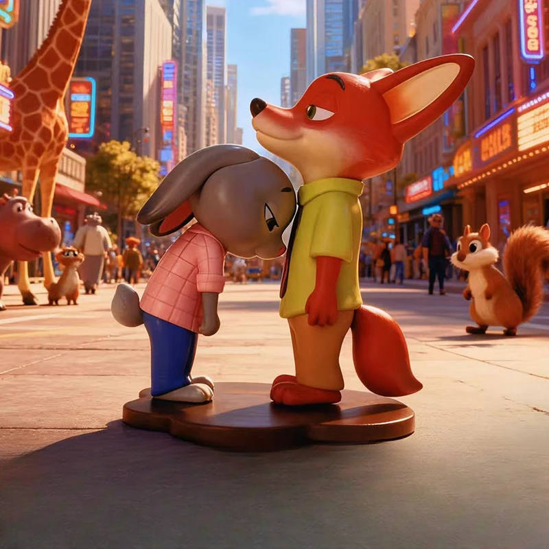 {暴风雨潮玩}疯狂动物城最jia拍档手办摆件礼物送人