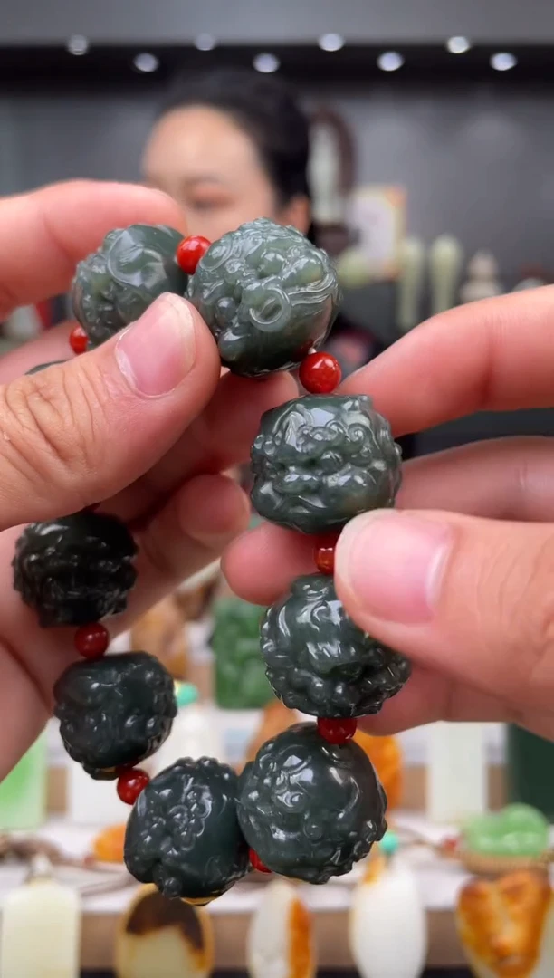 和田玉未镶嵌挂件手串（多样性发货）