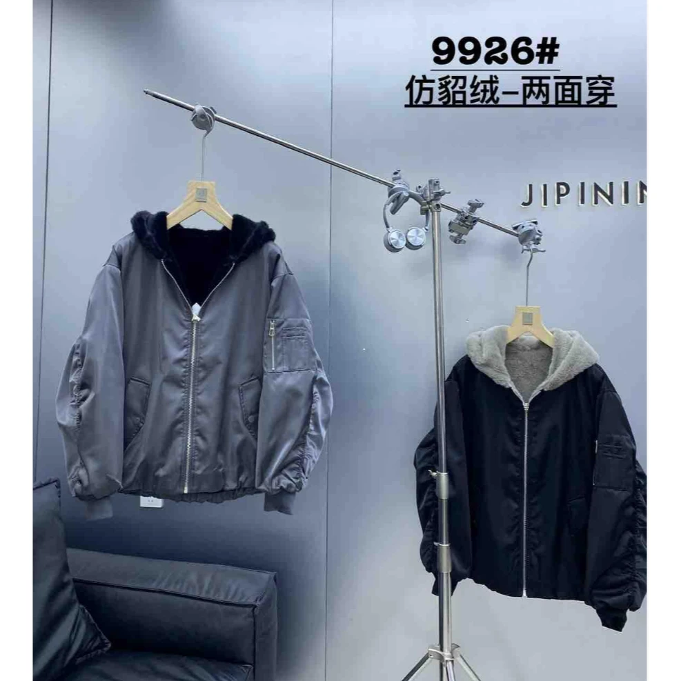9926-两面可穿加绒夹克 陈陈男装 潮流休闲男女同款 JK9926 V03