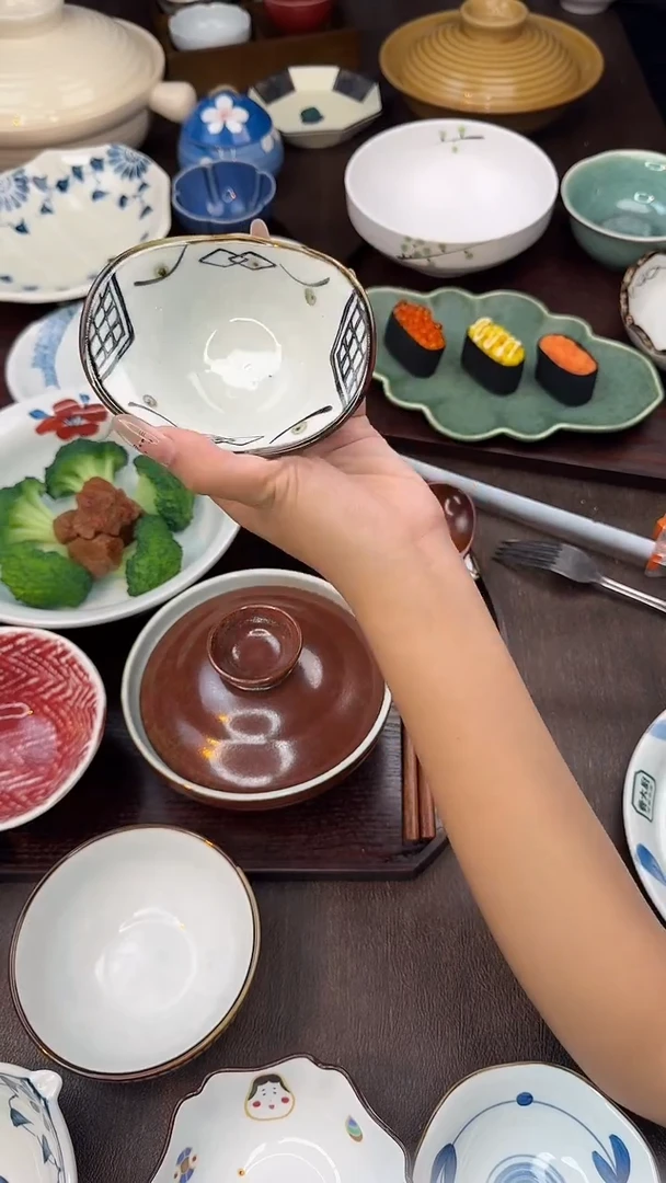 瓷（手绘菱格纹）一锭银