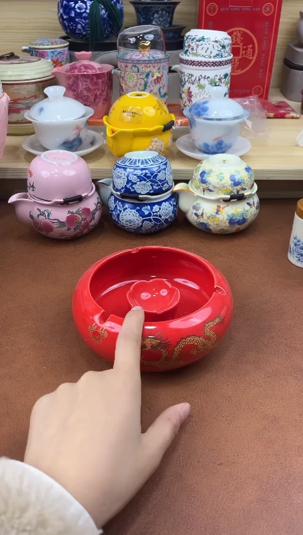 陶陶瓷茶具摆件旅行套组