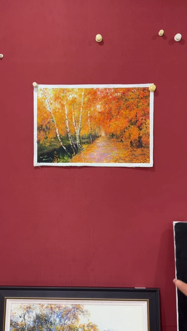 油画【原创·保真·带证书】朝鲜画家纯手绘油画作品  顺丰包邮