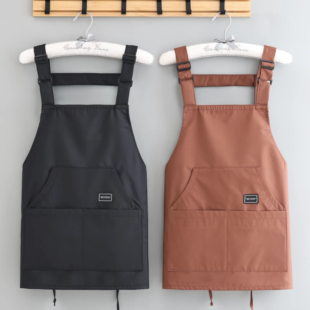 家用做饭围腰餐饮厨房工作服女调节围裙围腰印字专用女新款女款