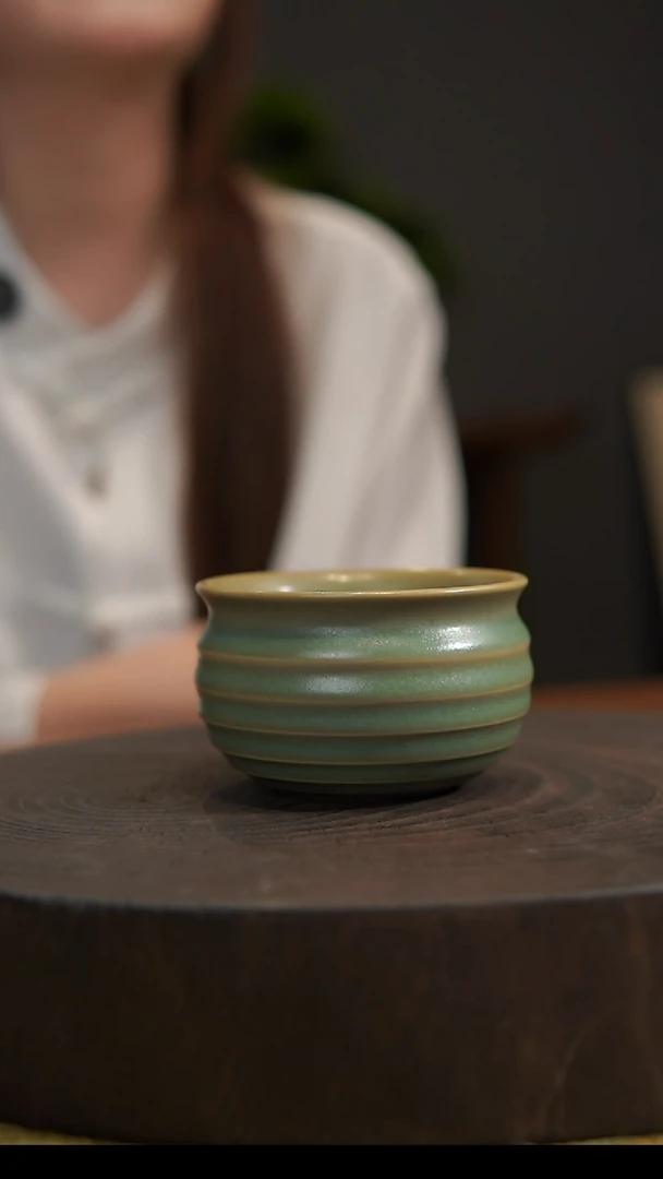 杯子娴*主炫纹杯 汝州原产地  原矿老釉