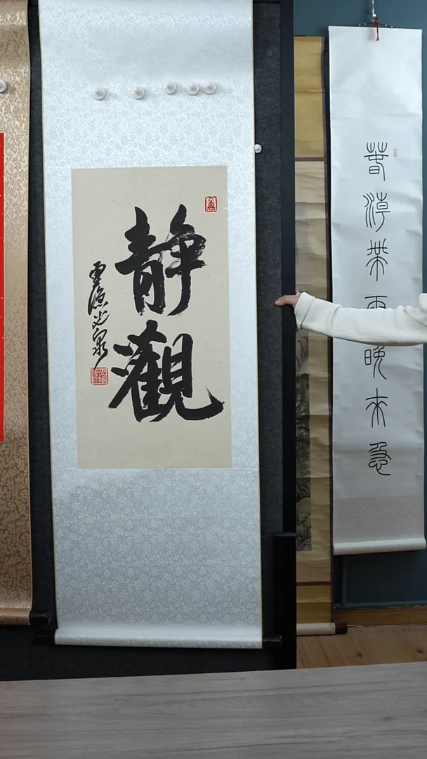 书法光q老师   静观   立轴