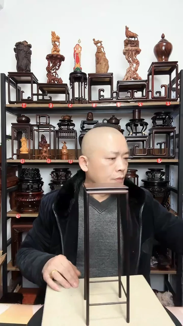 紫砂底座木10正方31高