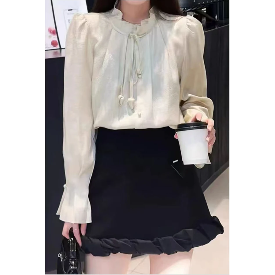 夏季新款醋酸气质百搭女式小衫25DAK0832