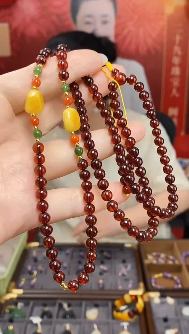 琥珀颈饰未镶嵌G13787