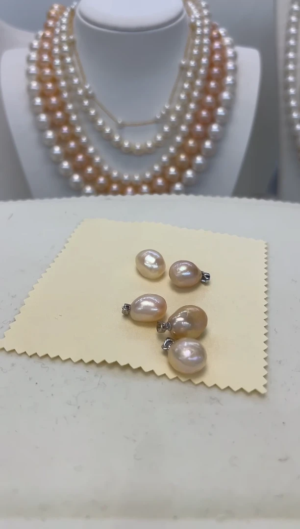 【闪购商品】淡水珍珠颈饰银S925镶嵌吊坠一个