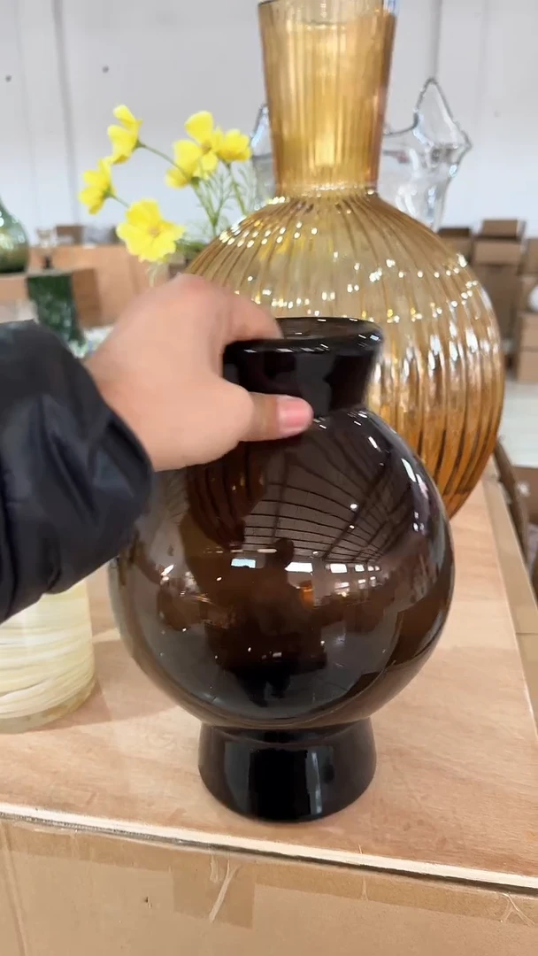 【闪购商品】玻璃咖色大肚