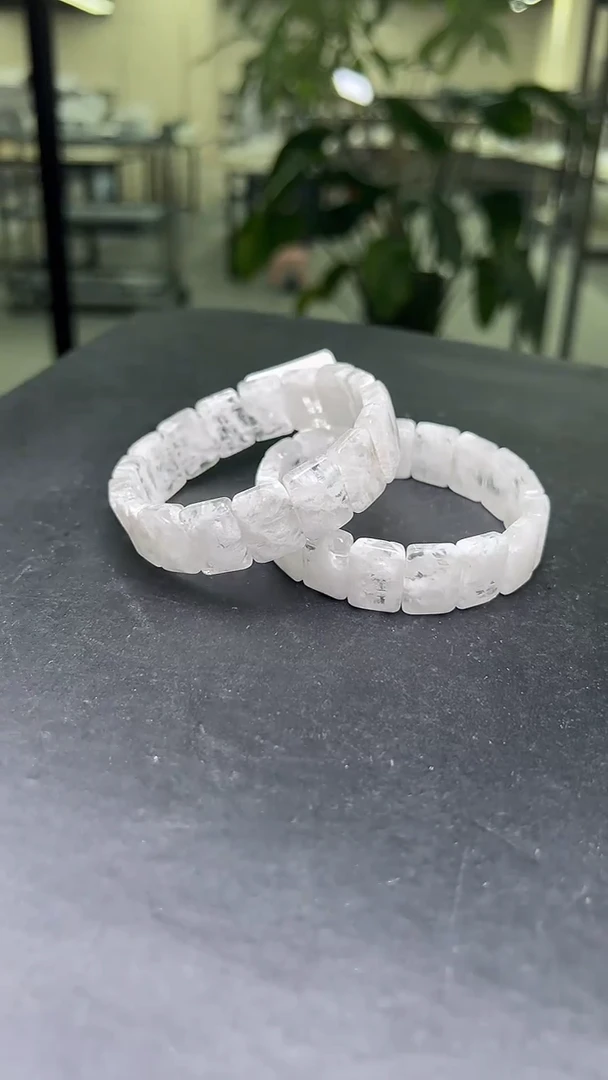 未镶嵌手串水晶白幽灵手牌 多样性发一 JP57673