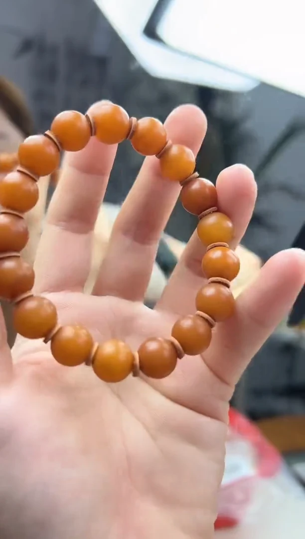 裸石琥珀未镶嵌琥珀蜜蜡手串