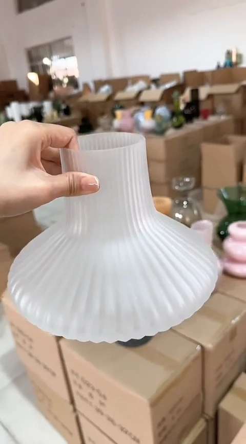 【闪购商品】玻璃磨砂白扁瓶