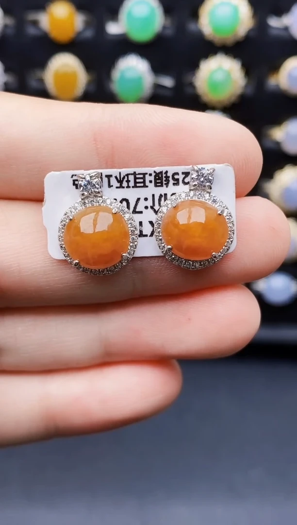 银S925镶嵌戒指翡翠3078