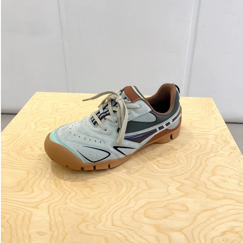 SGIRL TWTW复古赛车休闲鞋户外平底老爹鞋运动洋气阿甘德训鞋女