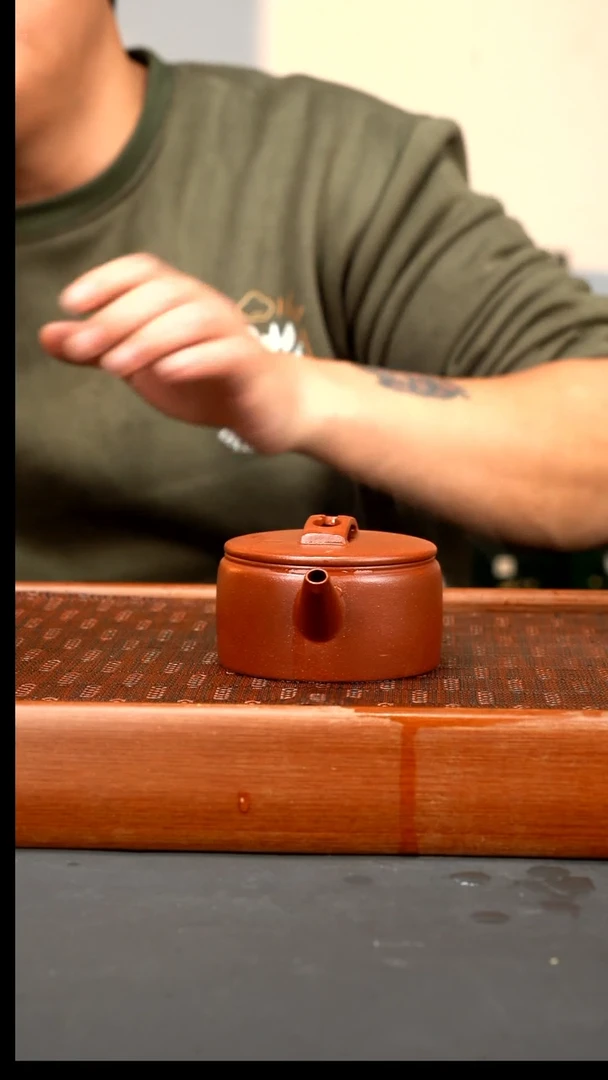 【闪购商品】紫砂茶壶 完美红降坡汉瓦