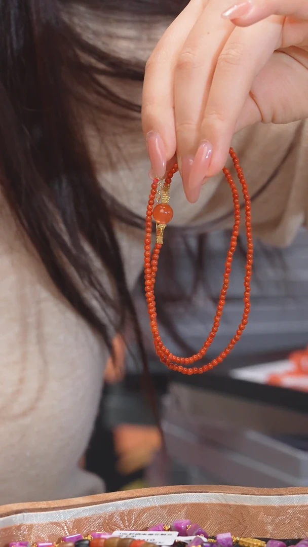 【闪购商品】南红玛瑙项链未镶嵌多样性发@@W9609