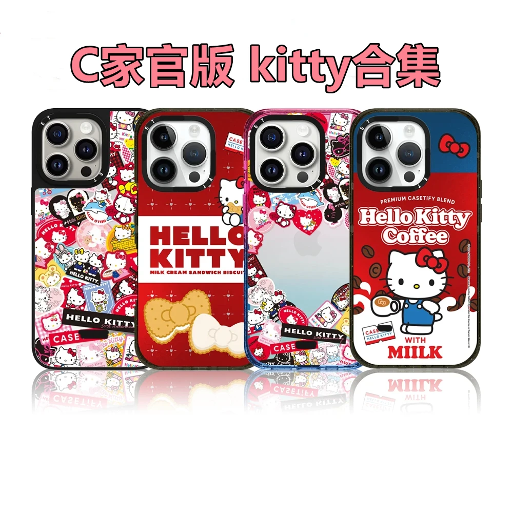 【C家官版kitty】新款亚克力苹果手机壳CASE潮牌适用16promax可爱女