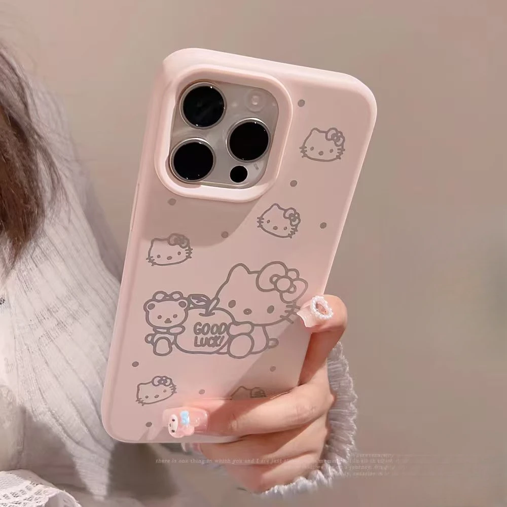 KT小熊适用苹果15Pro手机壳13硅胶XSMax/xr/12女16/14p