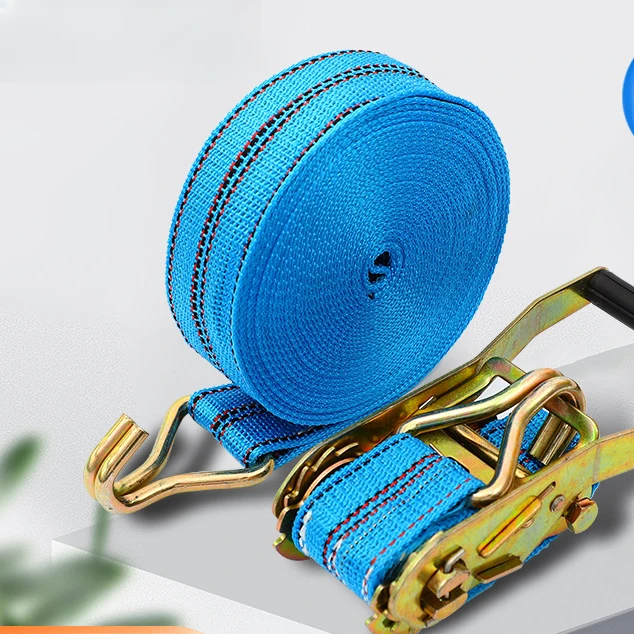 货车紧绳器高强涤纶汽车货物固定捆绑带双钩棘轮拉紧器