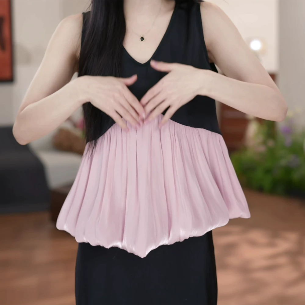 2025夏季新款法式气质设计感小众无袖上衣C5395