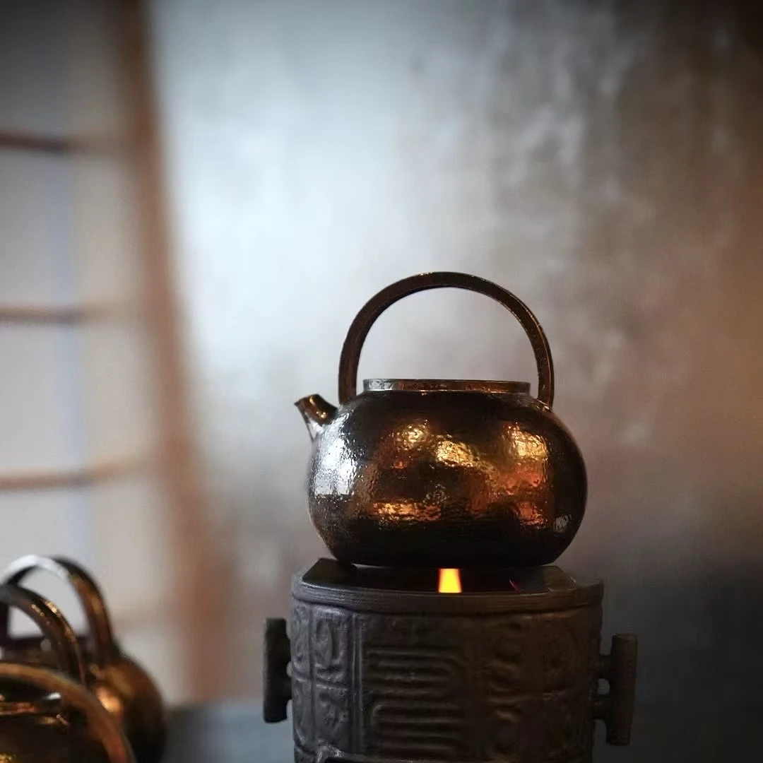 【雲梦】几上造物-落日金煮水壶700ml