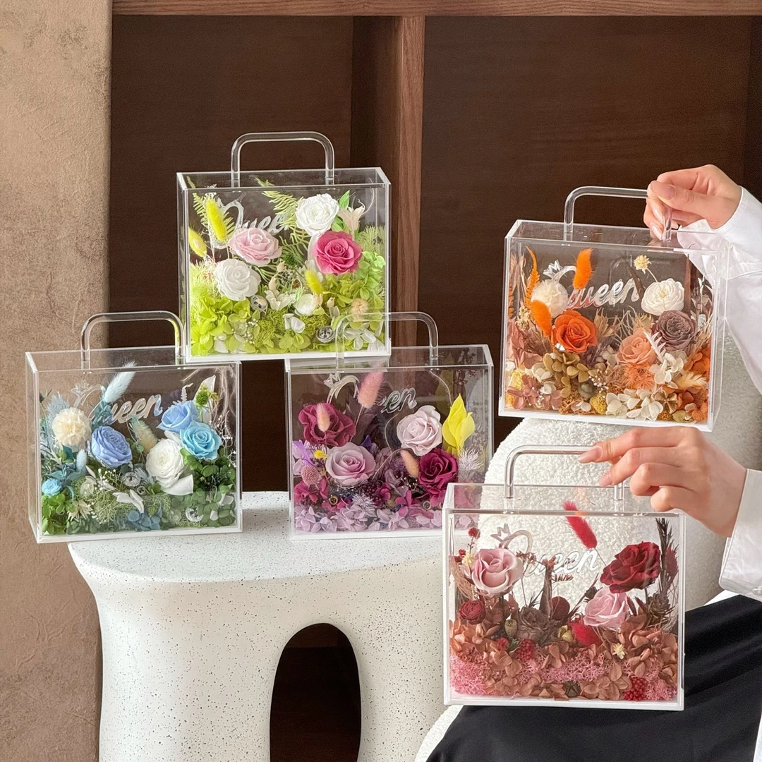 手提花园永生花母亲节送女生送妈妈送客户送老师礼物