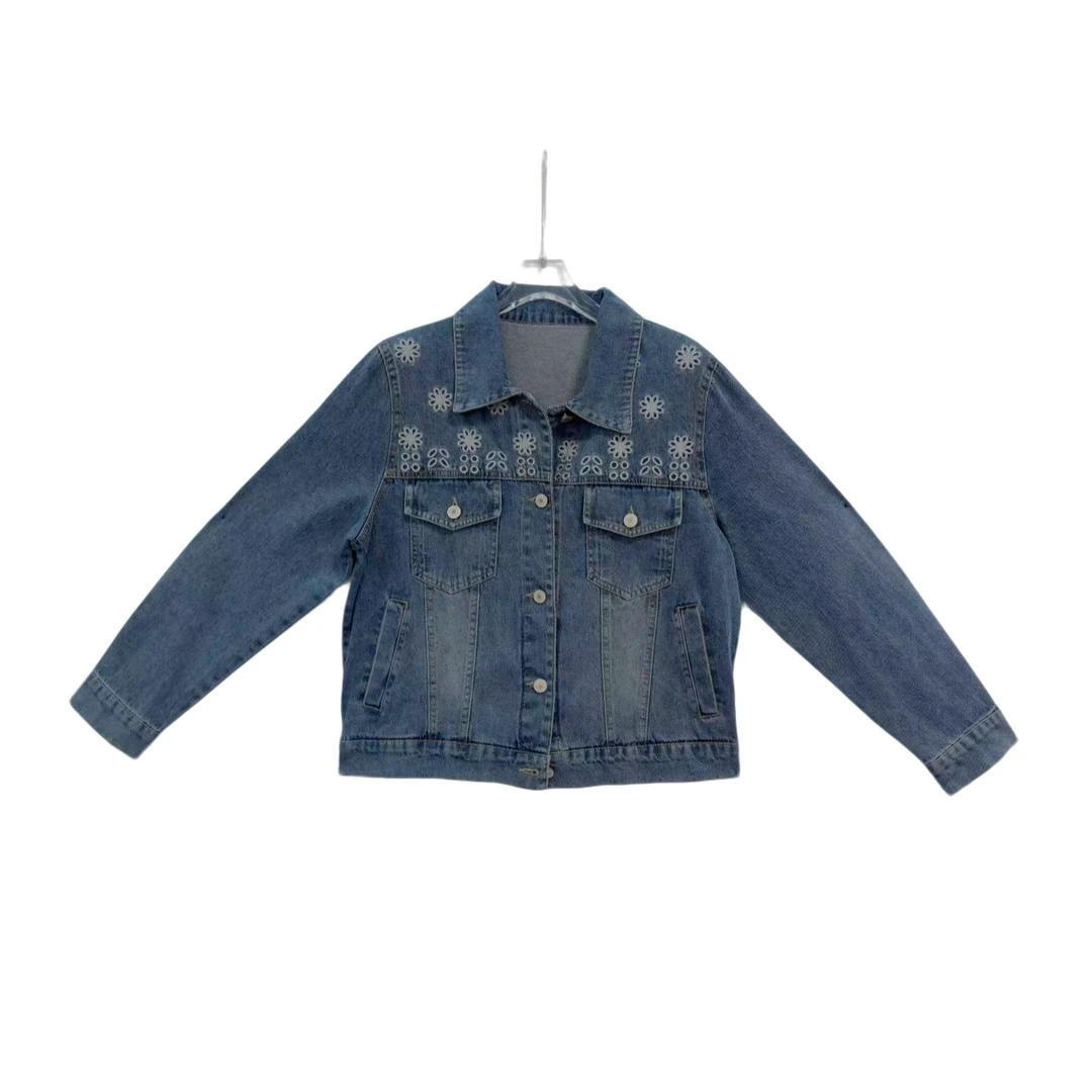 桐然精选205#秋季新款设计工艺时尚气质显瘦百搭牛仔外套上衣