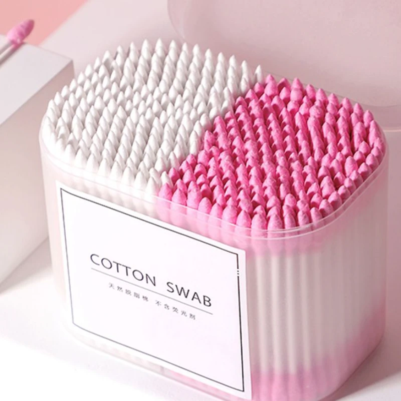 双头化妆用棉签棉棒掏耳朵棉签棒纸轴大人尖头家用一次性眼部
