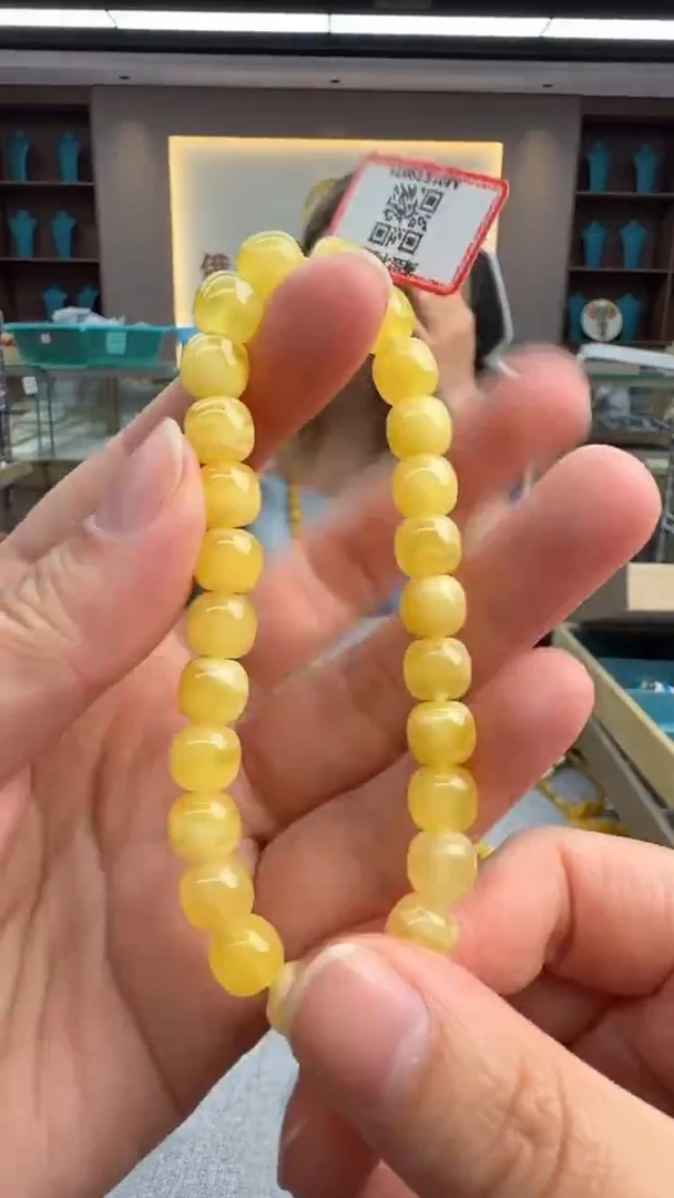 手链琥珀未镶嵌484秒拍号 假一罚三