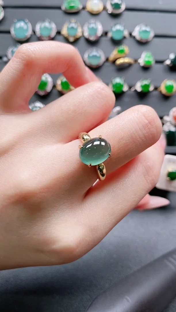 【闪购商品】翡翠戒指银S925镶嵌11111111