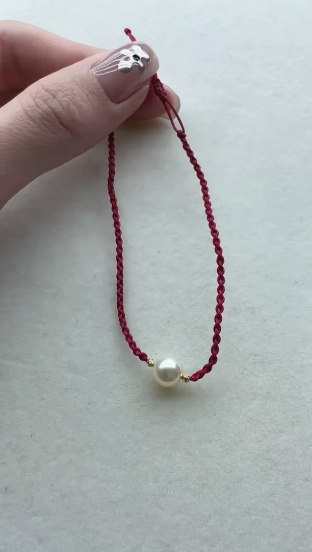 18K金镶嵌海水珍珠手链70