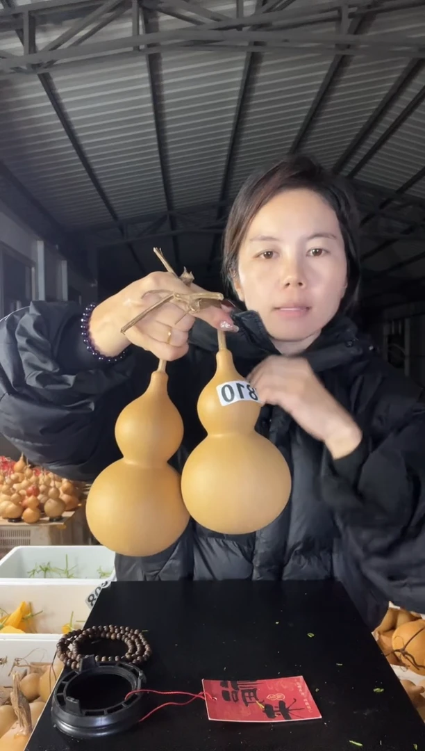 葫芦笑*810天然葫芦摆件 一物一拍龙头不保售后两个
